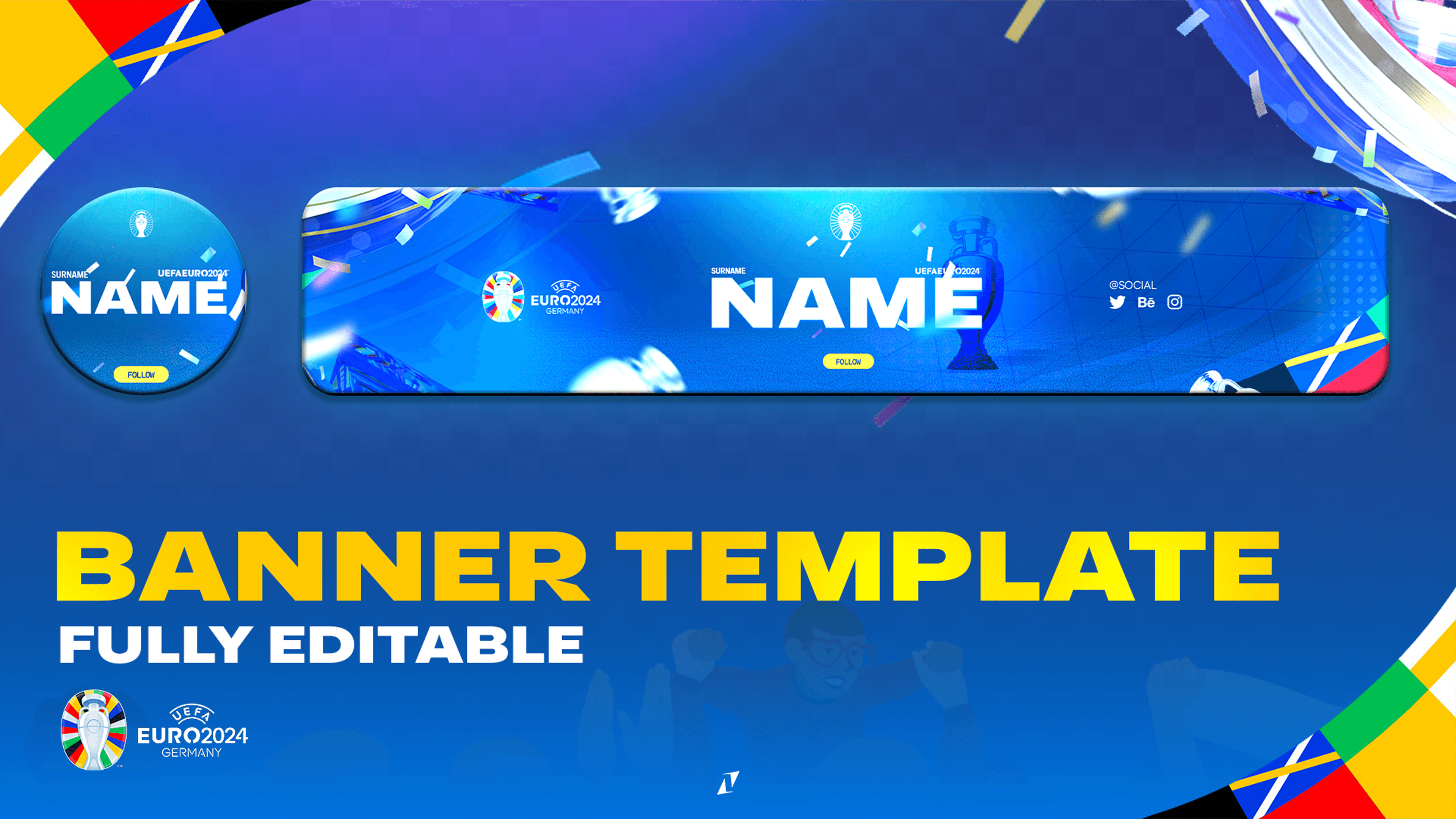 EURO 2024 BANNER & LOGO TEMPLATE