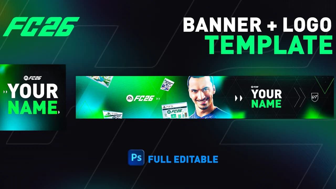 FC26 Free Logo & Banner Templates (PSD + JPG)