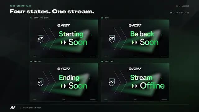 FC27 Stream Pack - Green & Dark Edition