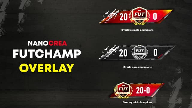 FUT CHAMPIONS WL SCOREBOARD ANIMATED (overlay animé) | TWITCH | YOUTUBE