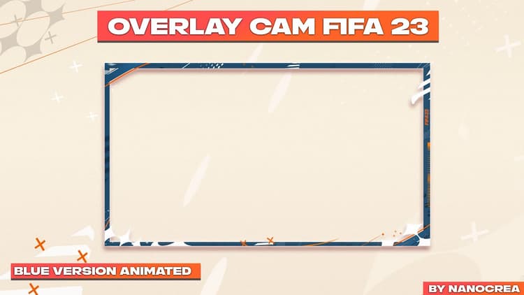 FIFA 23 OVERLAY CAMERA ANIMATED BLUE EDITION