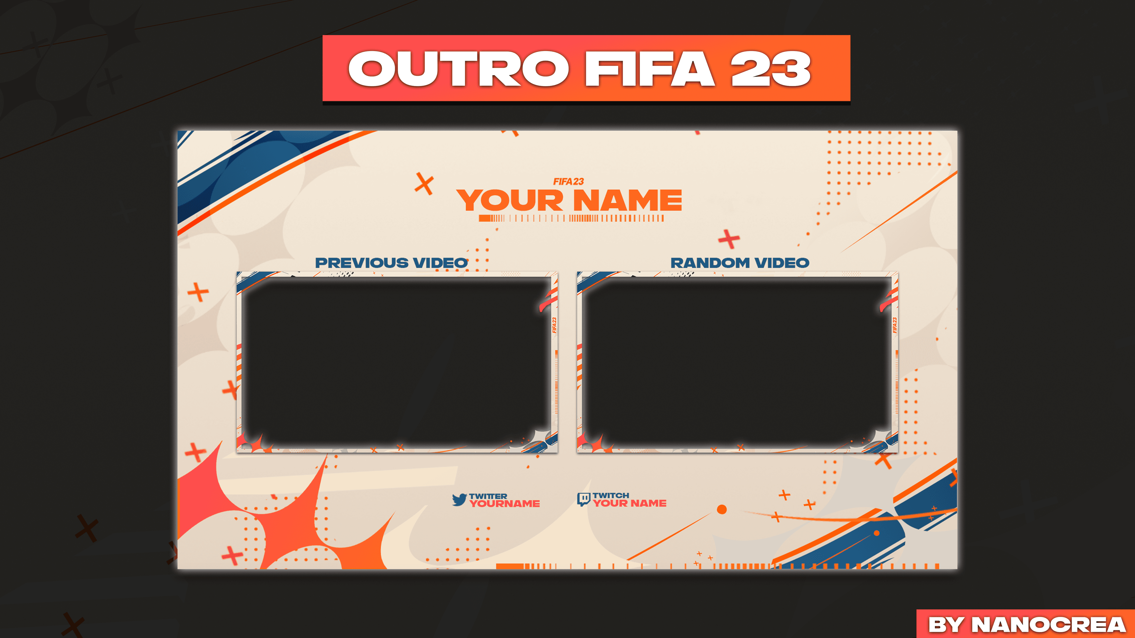 OUTRO TEMPLATE FIFA 23