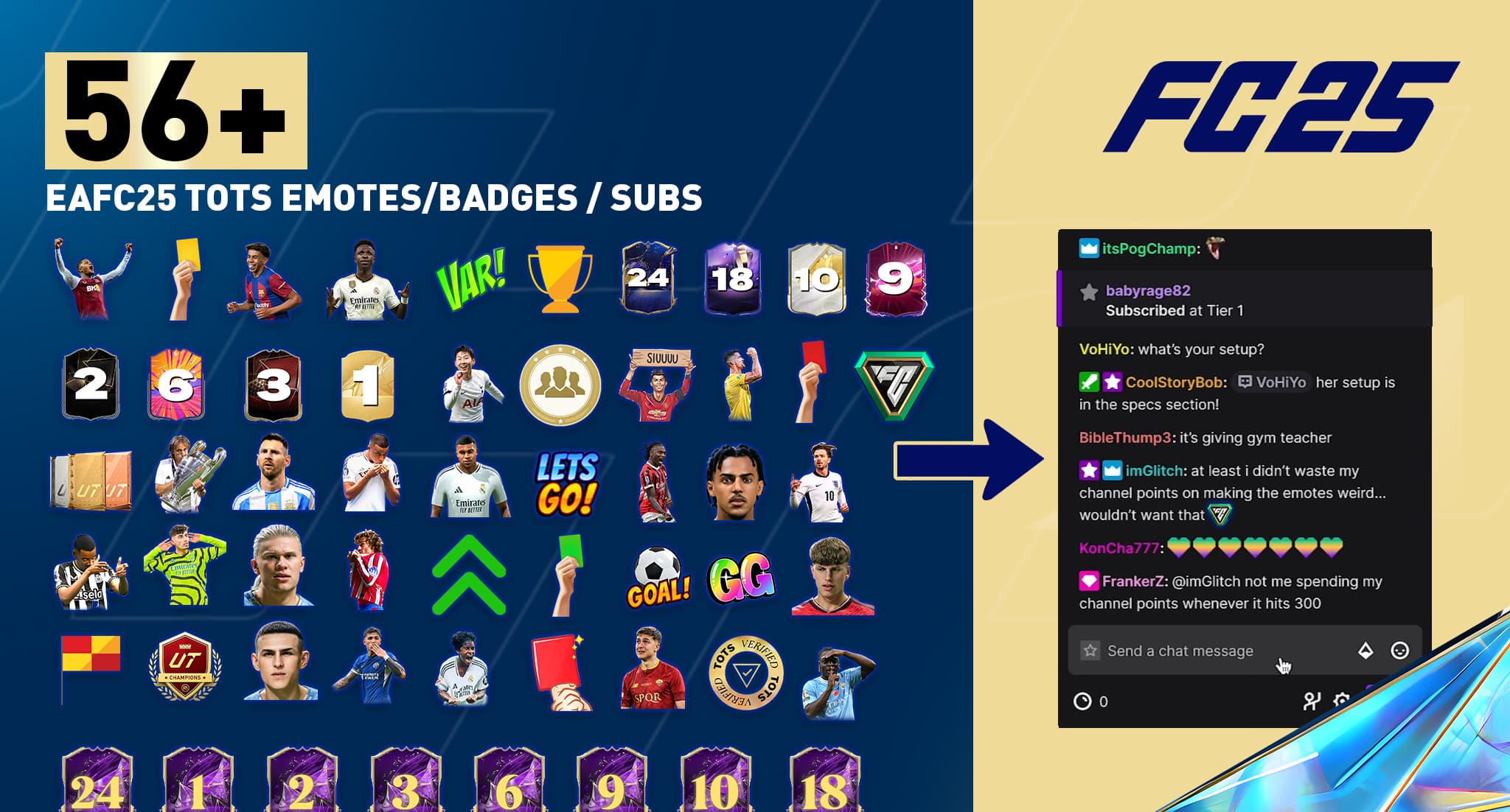 FC25 EMOTES & BADGES PACK TOTS EDITION, image 1