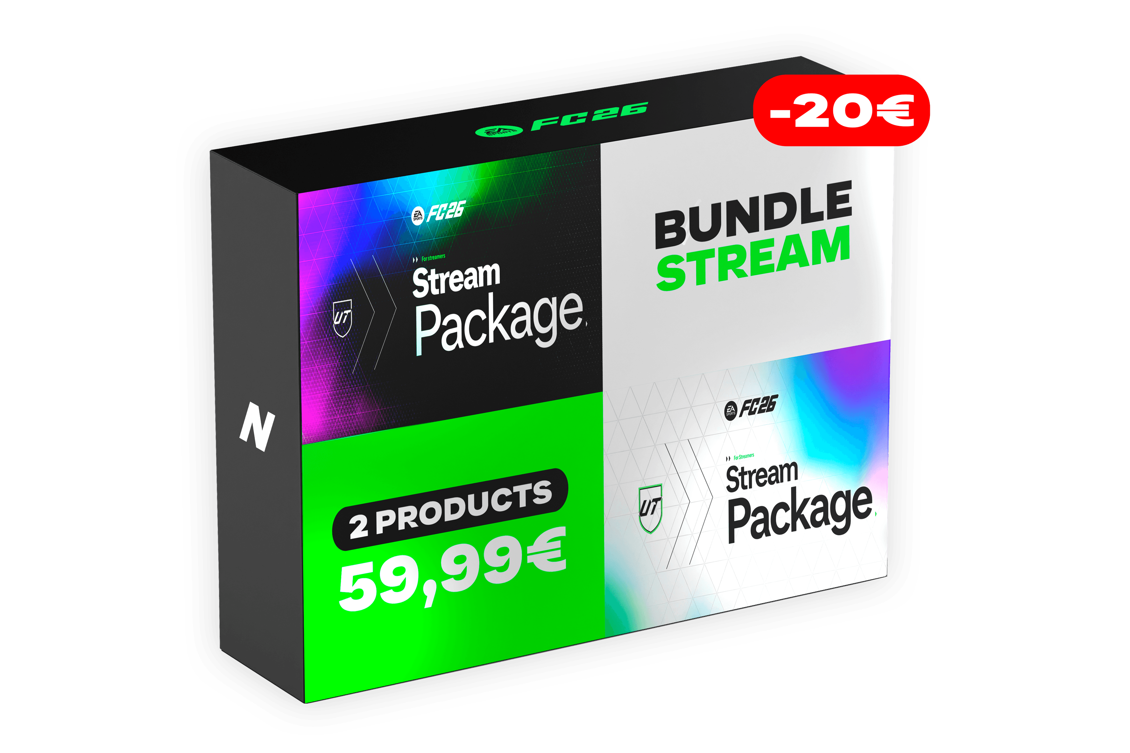 FC26 Dual Stream Pack - Premium (Dark) White Edition, image 1