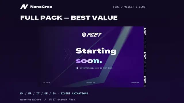 FC27 Stream Pack - Violet & Blue Edition