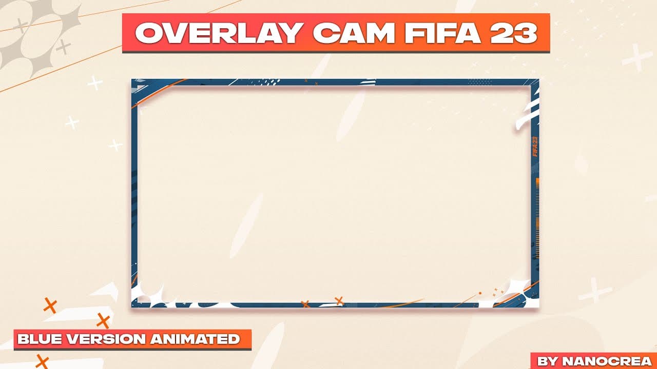FIFA 23 OVERLAY CAMERA ANIMATED BLUE EDITION, image 1