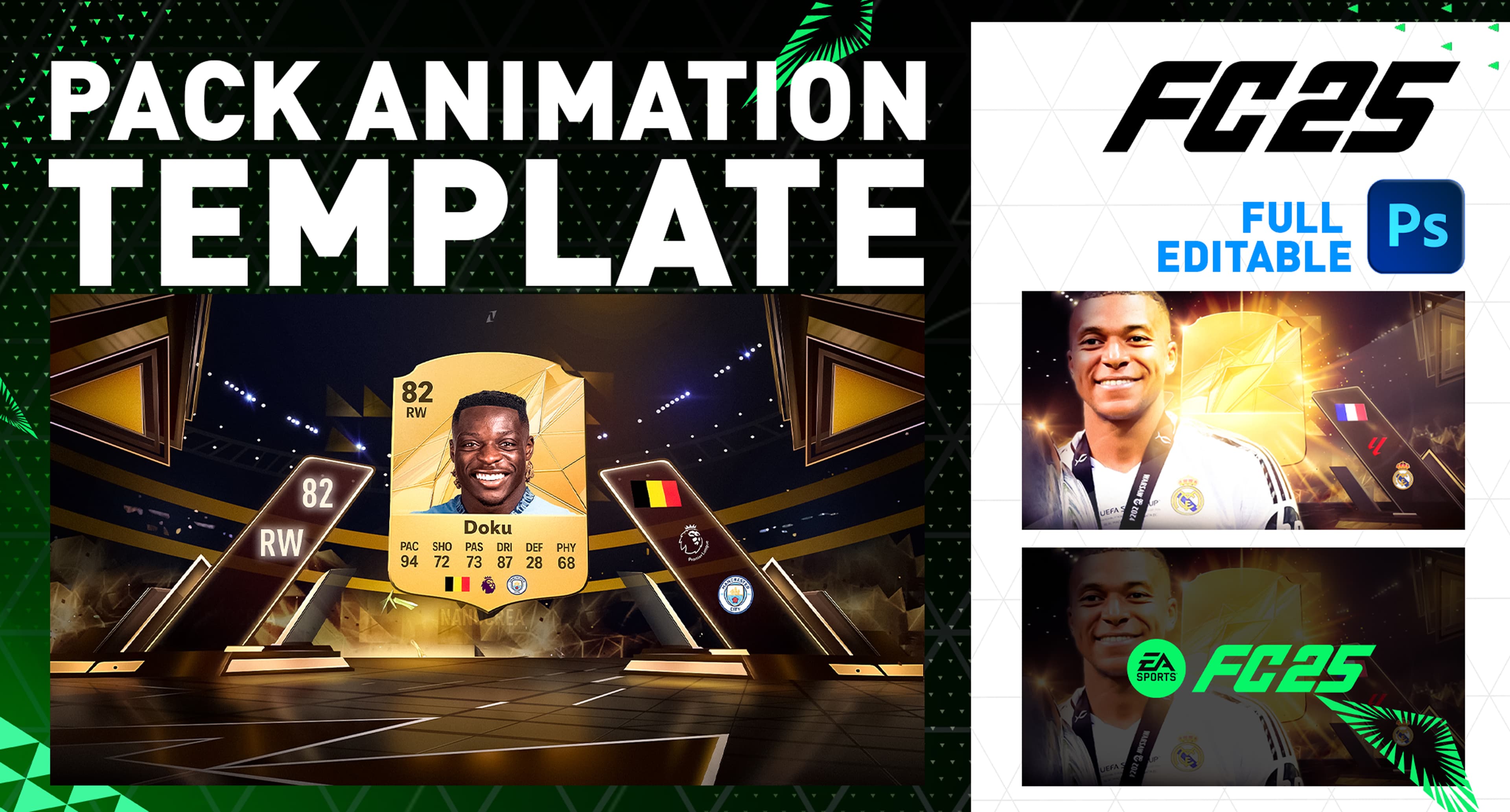 EAFC25 PACK OPENING ANIMATION TEMPLATE - FULL EDITABLE, image 1