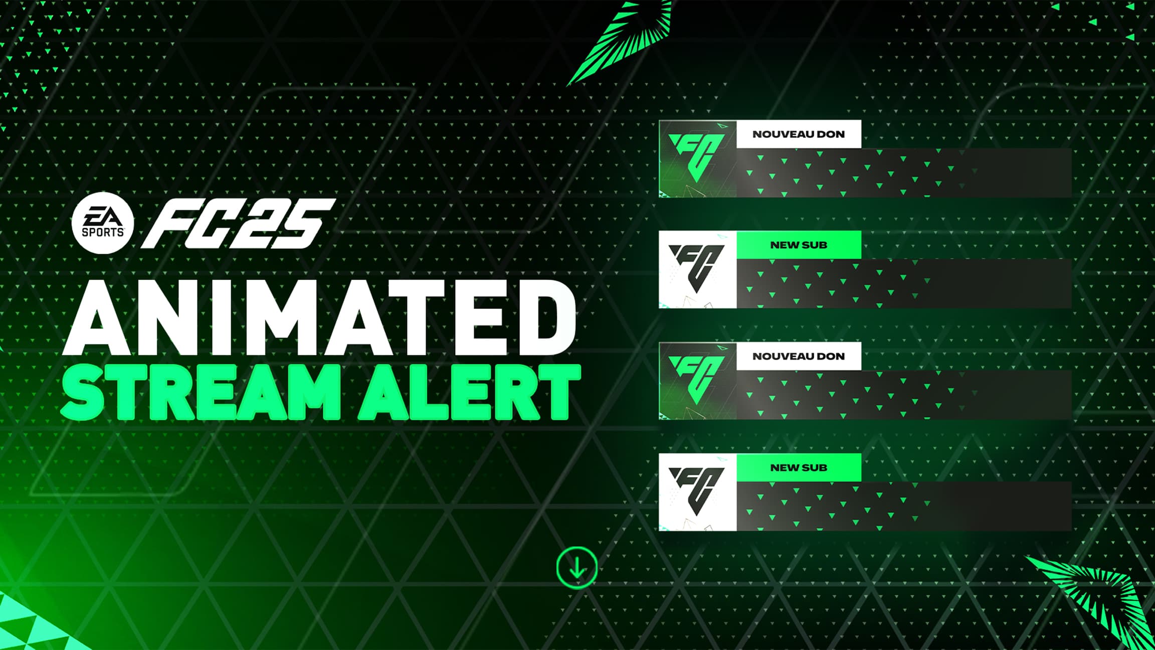 FC25 ALERT BOX ANIMATED FOR LIVE STREAM, image 1