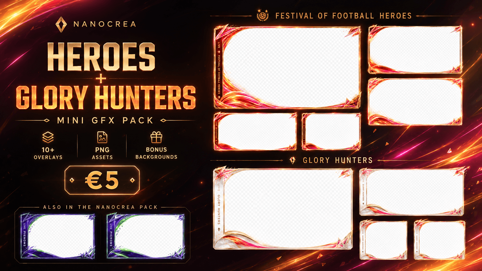 FC26 Phenoms & World Cup Content GFX Pack - Overlays, PNG Assets & Backgrounds
