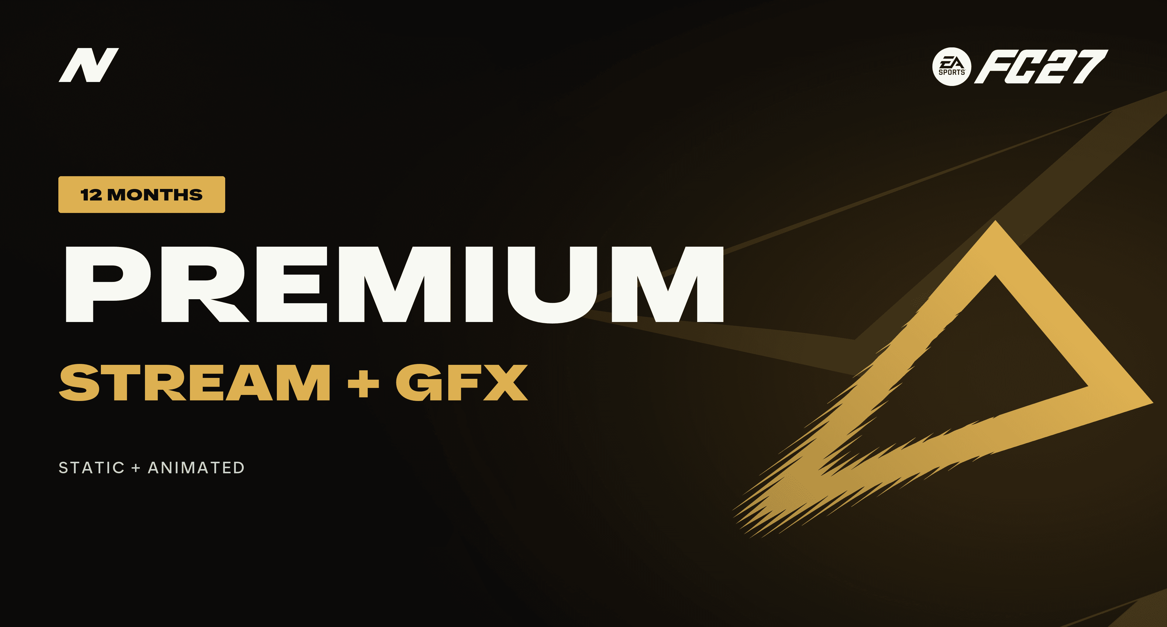 NanoCrea Premium Annual FC27 membership artwork, gold