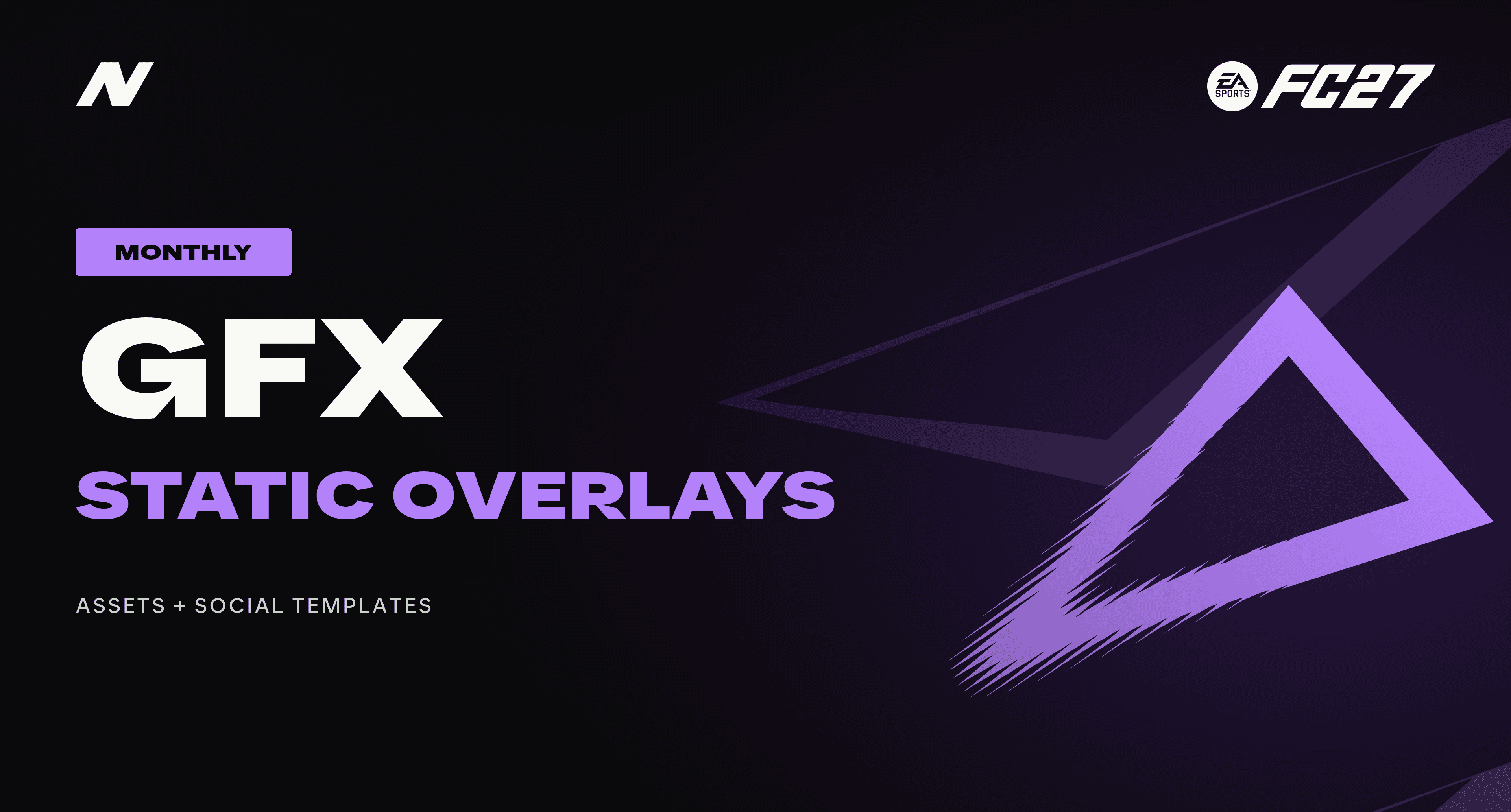 NanoCrea GFX Monthly FC27 membership artwork, violet