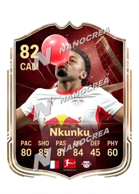 Christopher Nkunku, FUT Champions card, rated 82
