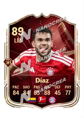 Carte FUT Champions de Luis Díaz, note 89
