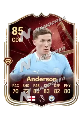Elliot Anderson, FUT Champions card, rated 85