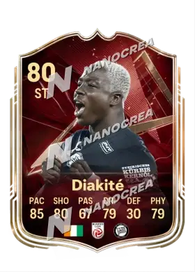 Carte FUT Champions de Oumar Diakité, note 80
