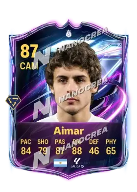 Carta Base Hero de Pablo Aimar, overall 87