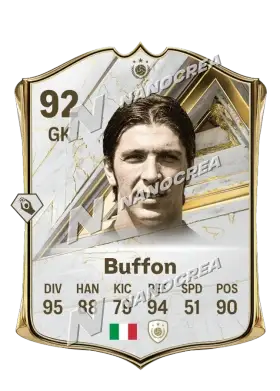 Gianluigi Buffon, karta Base Icon, ocena 92