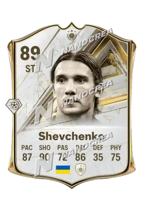Andriy Shevchenko, karta Base Icon, ocena 89