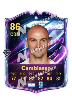 Esteban Cambiasso, Base Hero card, rated 86