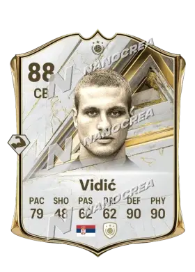 Nemanja Vidić، بطاقة Base Icon، بتقييم 88