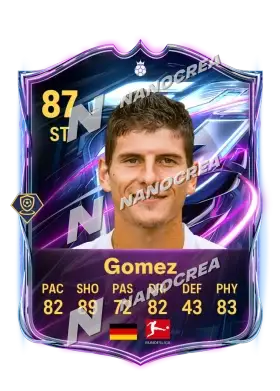 Mario Gomez, Base Hero card, rated 87
