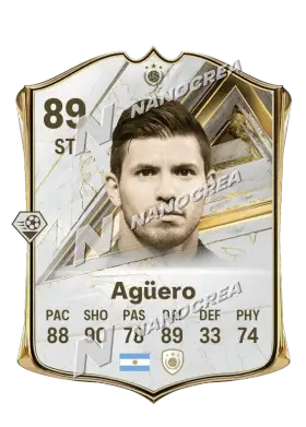 Sergio Agüero, karta Base Icon, ocena 89