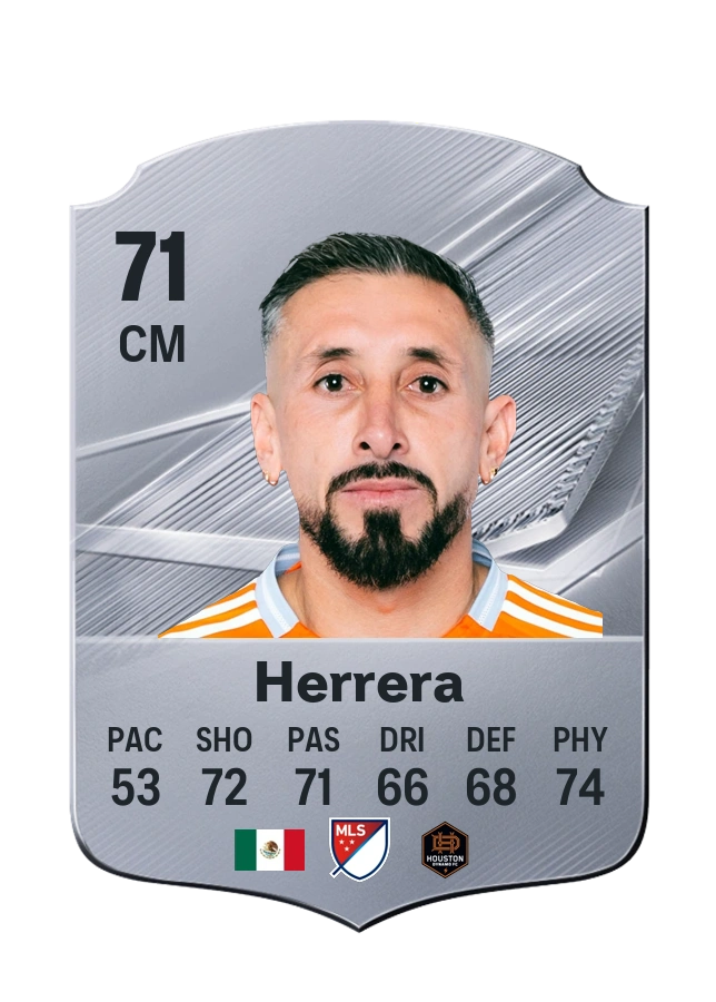 Carta Common de Héctor Herrera, overall 71