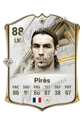 Robert Pirès, Base Icon card, rated 88