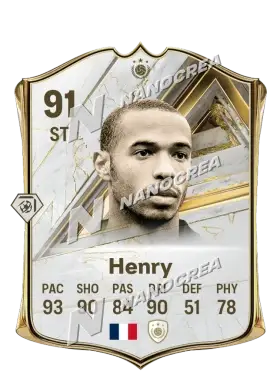 Carta Base Icon de Thierry Henry, overall 91