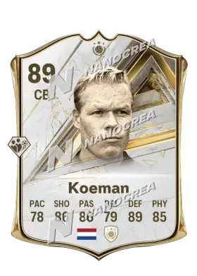 Ronald Koeman, Base Icon card, rated 89