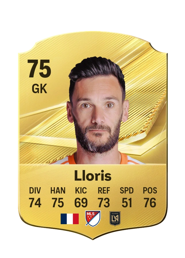 Hugo Lloris, Common card, rated 75
