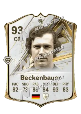 Carta Base Icon di Franz Beckenbauer, valutazione 93