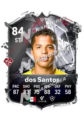 Giovani dos Santos, Base Hall of FUT card, rated 84