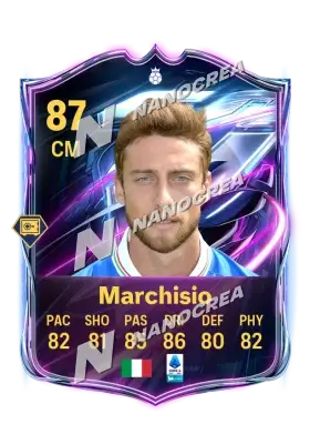 Base Hero-Karte von Claudio Marchisio, Wertung 87