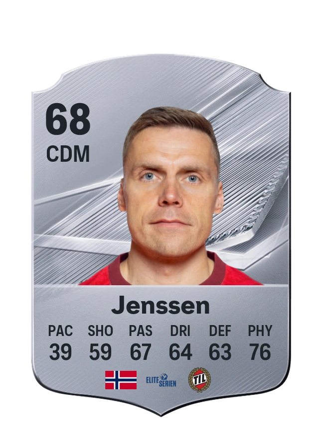Ruben Yttergård Jenssen, Common card, rated 68