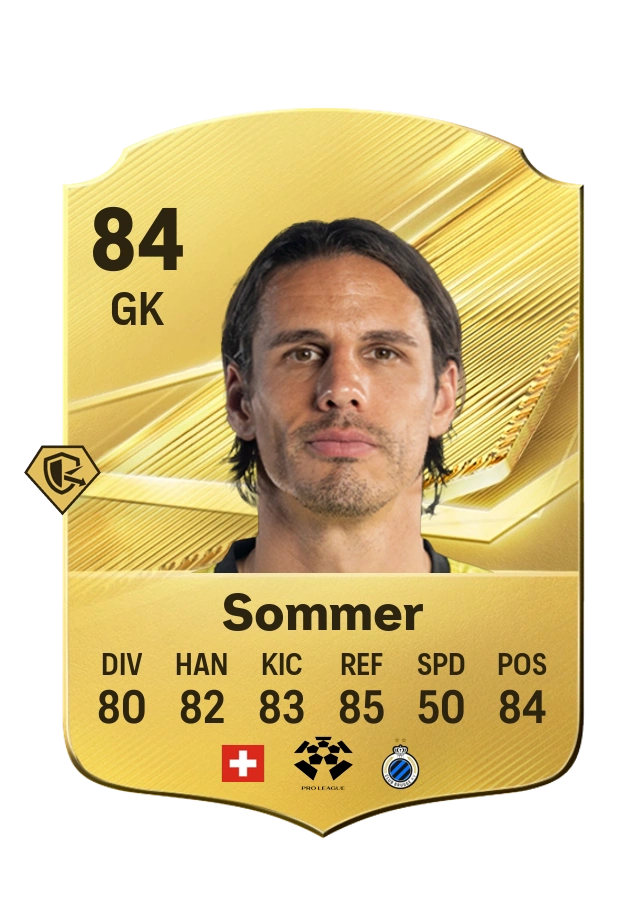 Yann Sommer, Common card, rated 84