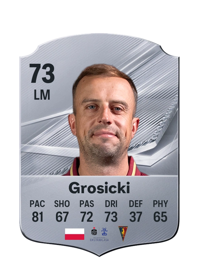 Kamil Grosicki, Common card, rated 73