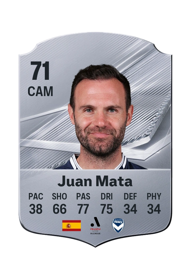 Juan Mata, Common card, rated 71