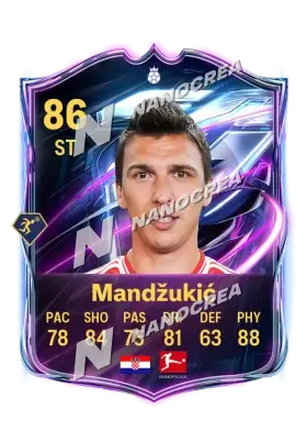 Mario Mandžukić، بطاقة Base Hero، بتقييم 86