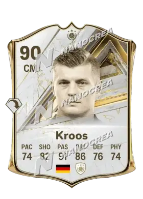 Base Icon-Karte von Toni Kroos, Wertung 90