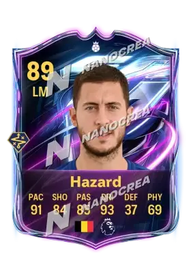 Base Hero-Karte von Eden Hazard, Wertung 89