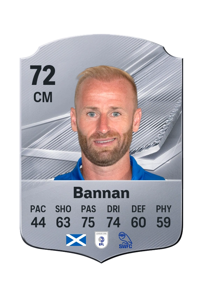 Barry Bannan, karta Common, ocena 72