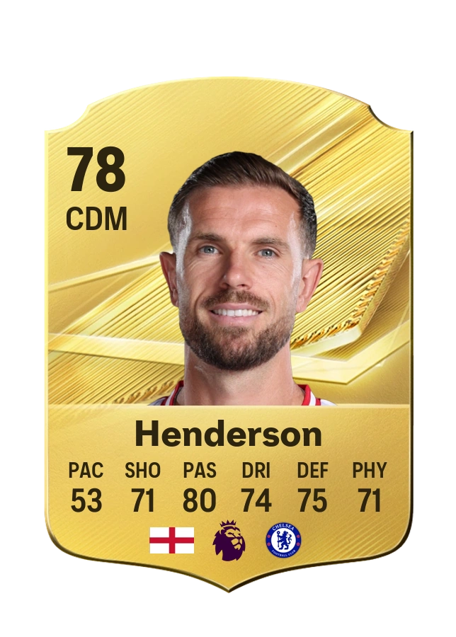 Jordan Henderson, Common kartı, reyting 78