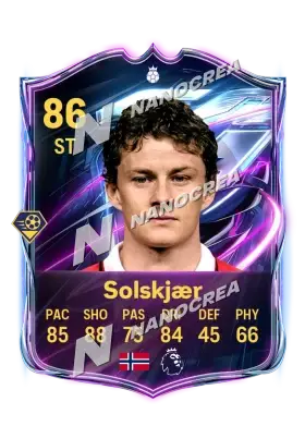Ole Gunnar Solskjær, Base Hero card, rated 86