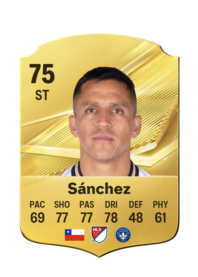 Alexis Sánchez, Common card, rated 75
