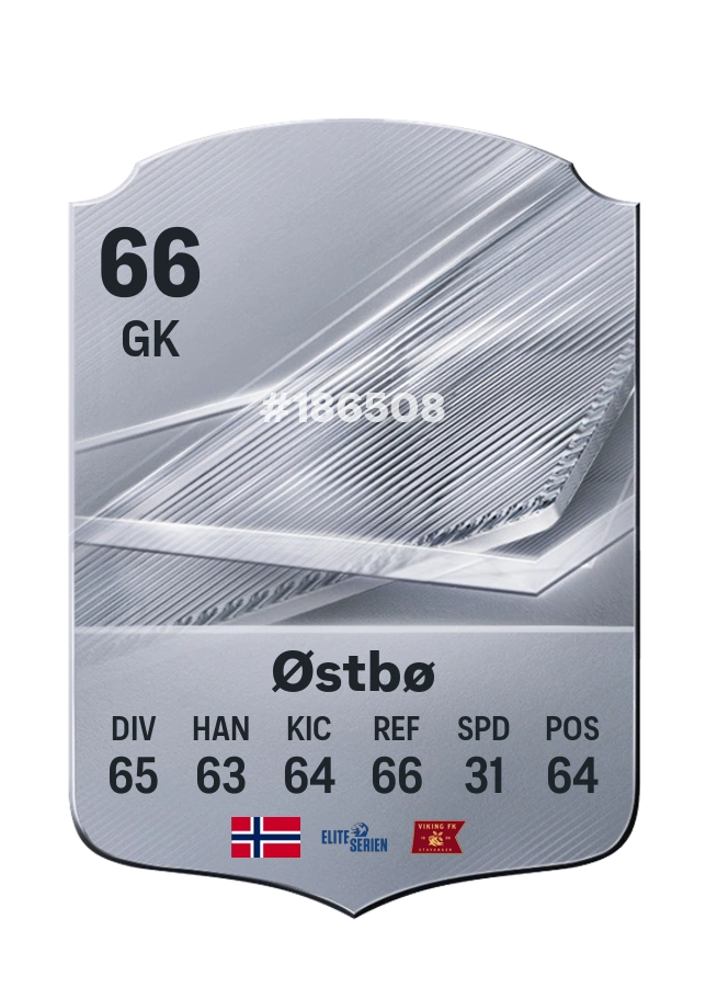 Arild Østbø, Common card, rated 66