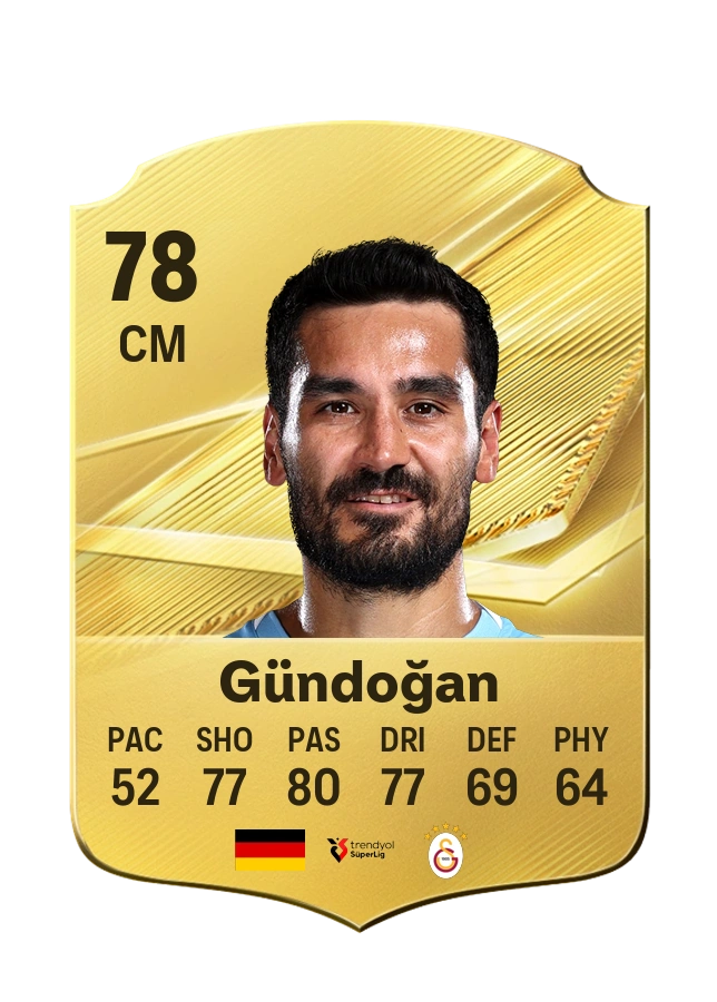 İlkay Gündoğan, Common card, rated 78
