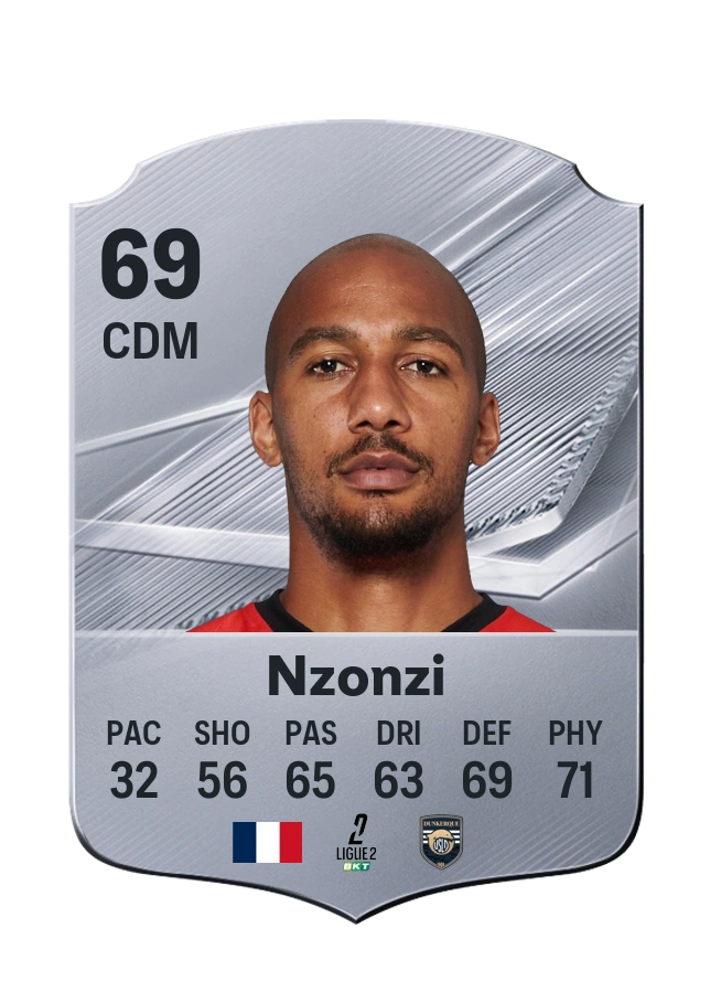 Carta Common de Steven Nzonzi, valoración 69