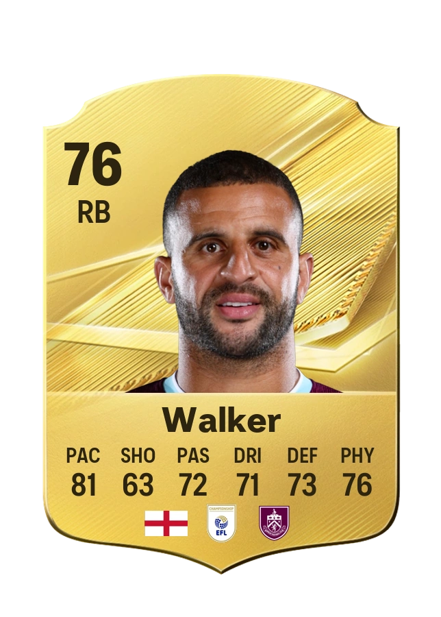 Kyle Walker, Common card, rated 76