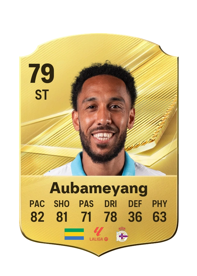 Carta Common di Pierre-Emerick Aubameyang, valutazione 79